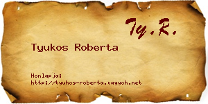 Tyukos Roberta névjegykártya